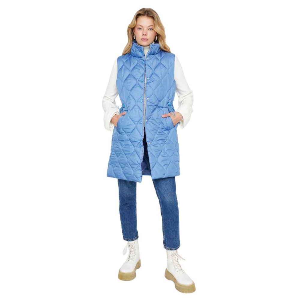 Trendyol Women Regular Standing collar Woven Modest Blazer